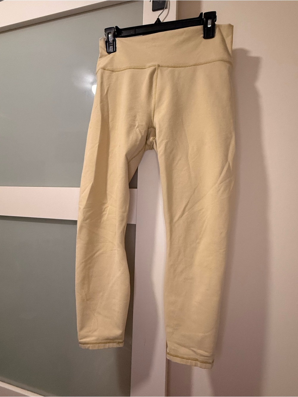 Yellowish Cream Leggings - Comfortable Everyday Bottoms